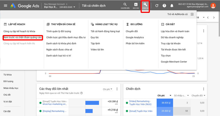 quảng cáo Adwords