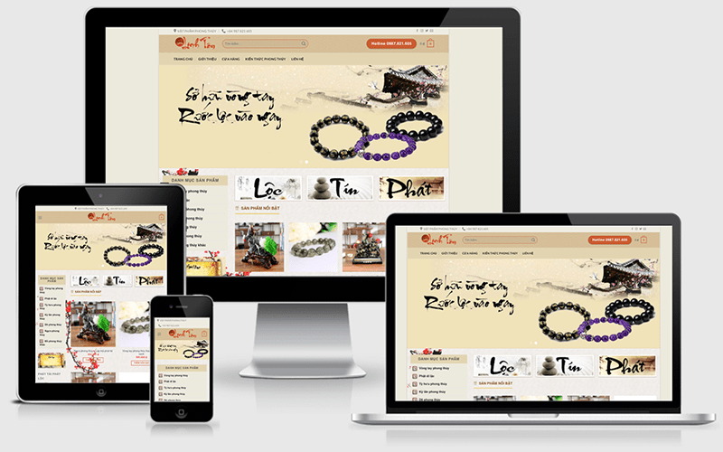 Web phong thủy Thiết kế Web phong thủy