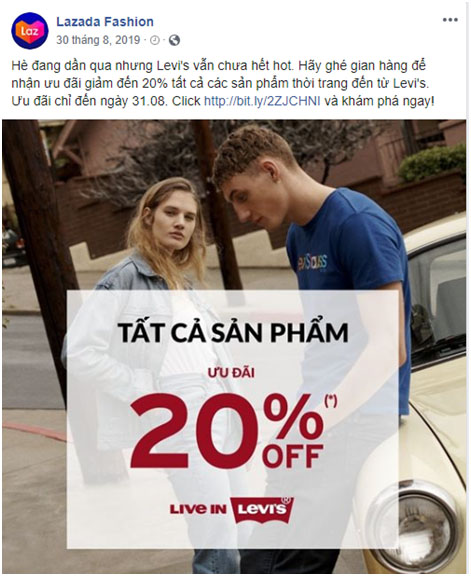 Ví dụ content Lazada