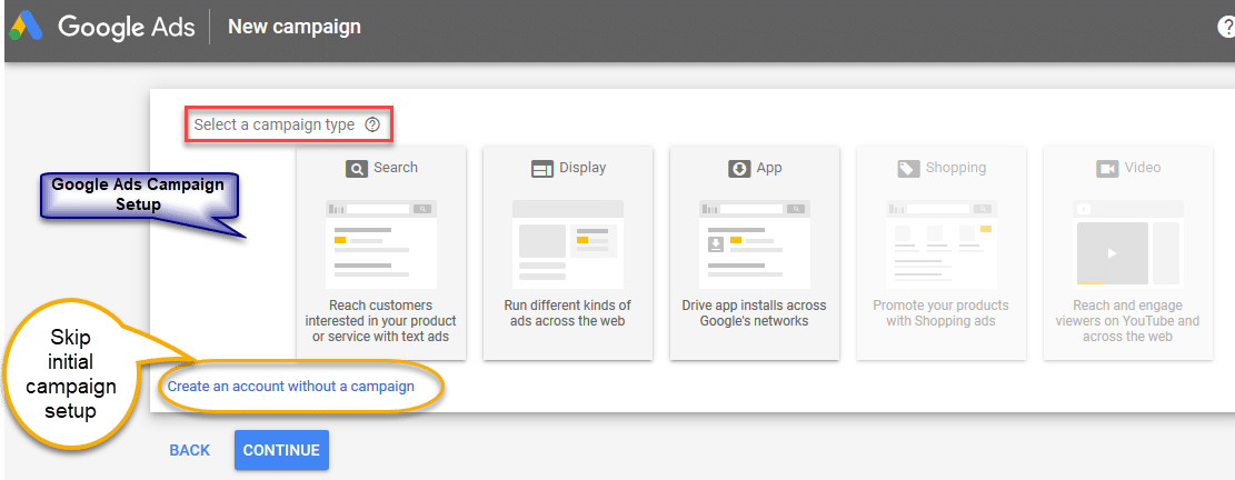 Tạo chiến dịch quảng cáo trên tài khoản Google Ads