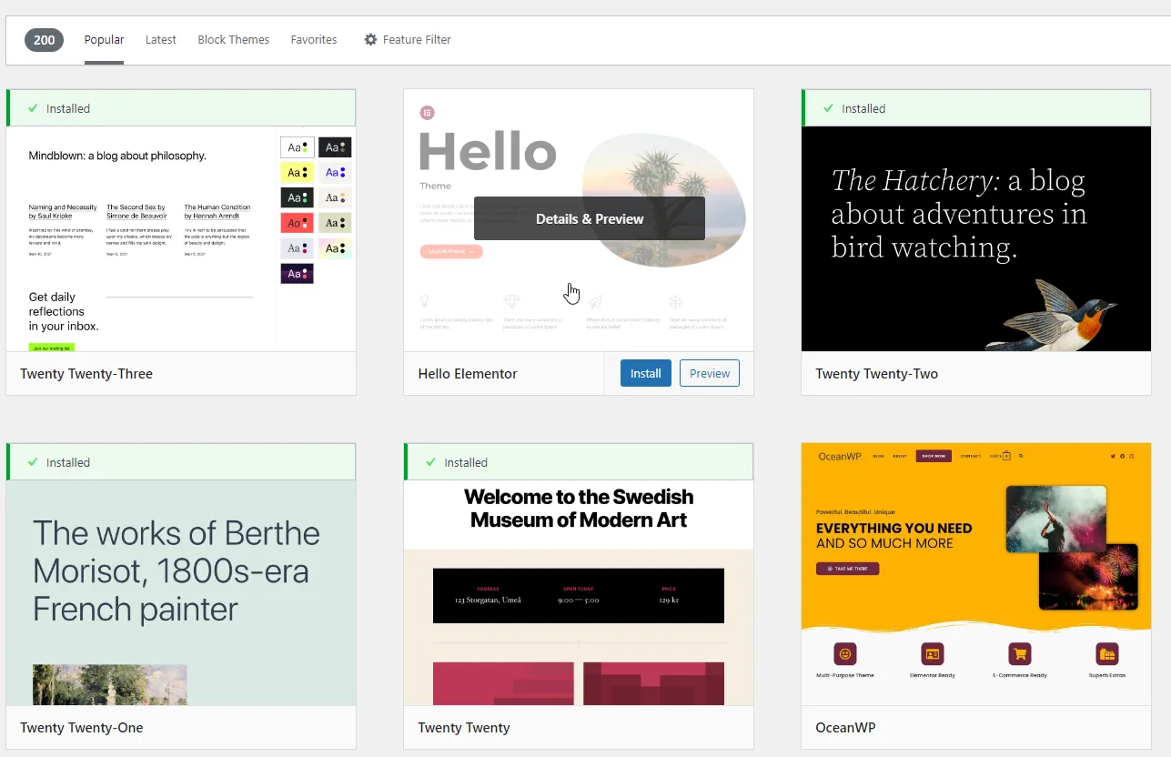 Thêm giao diện mới cho WordPress