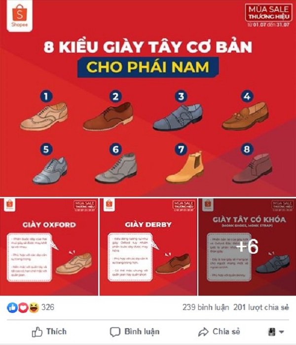 Một số mẫu content facebook hay