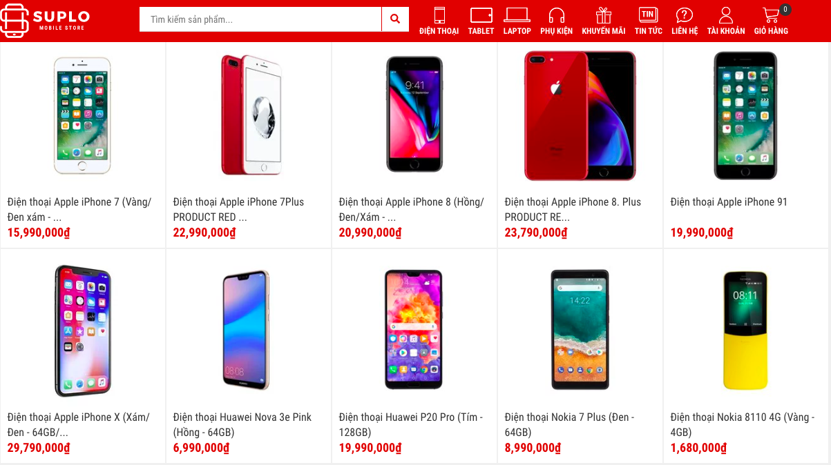 Dịch vụ thiết kế web bán điện thoại chuyên nghiệp giúp tăng doanh số