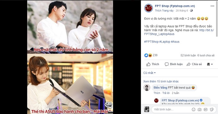 Một số mẫu content facebook hay 3