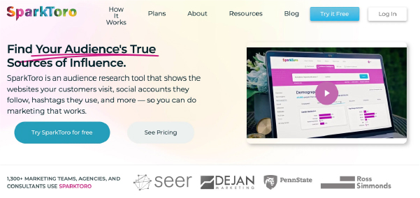 Công cụ tìm kiếm từ khóa đang trending - SparkToro Trending