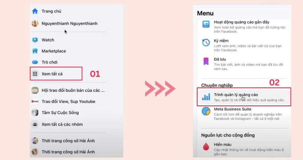 Cách vào trình quản lý quảng cáo trên facebook - Ảnh 1