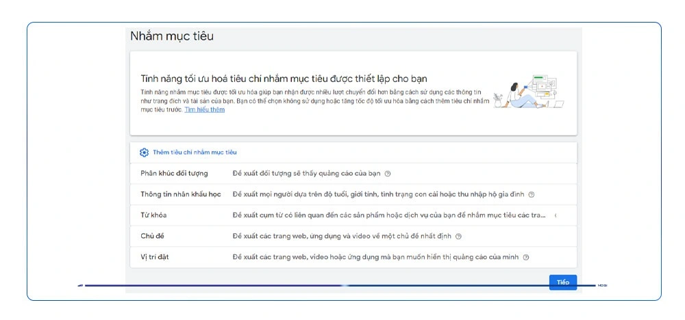 Nhắm mục tiêu chi tiết