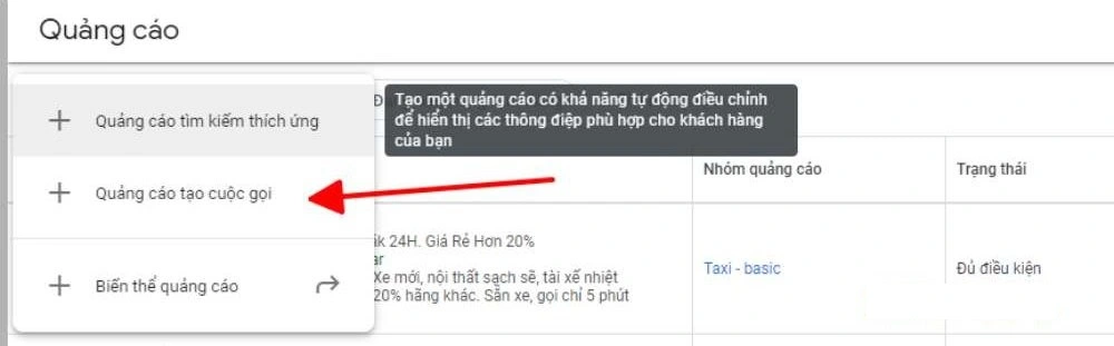 Tạo chiến dịch quảng cáo cuộc gọi Google Ads từ A-Z