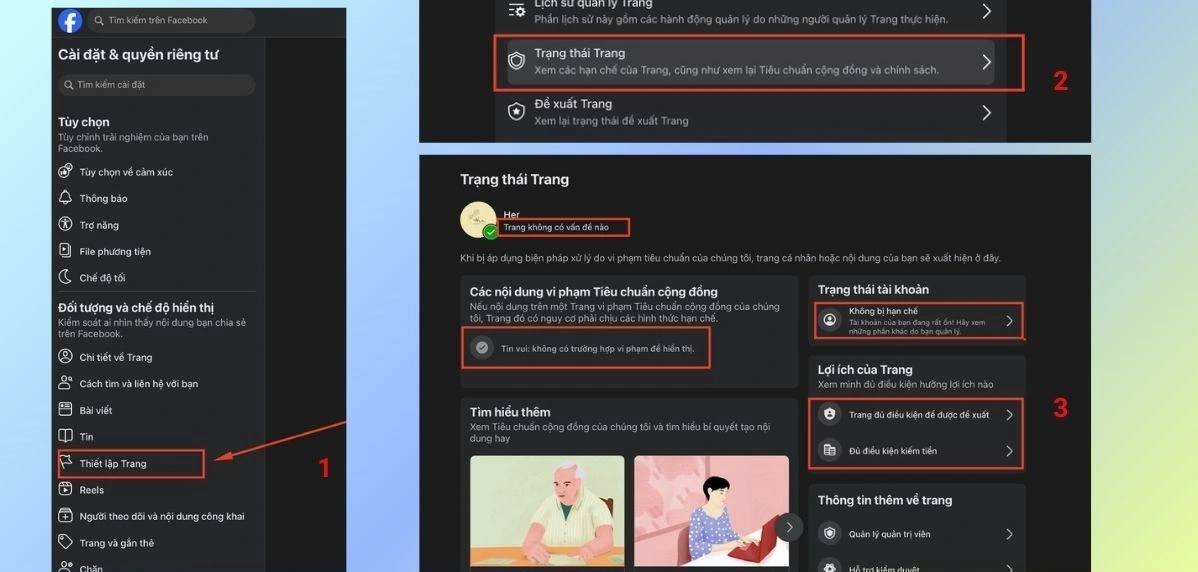 Xem trạng thái trang