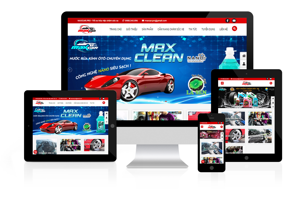 Thiết kế web MaxCar Pro
