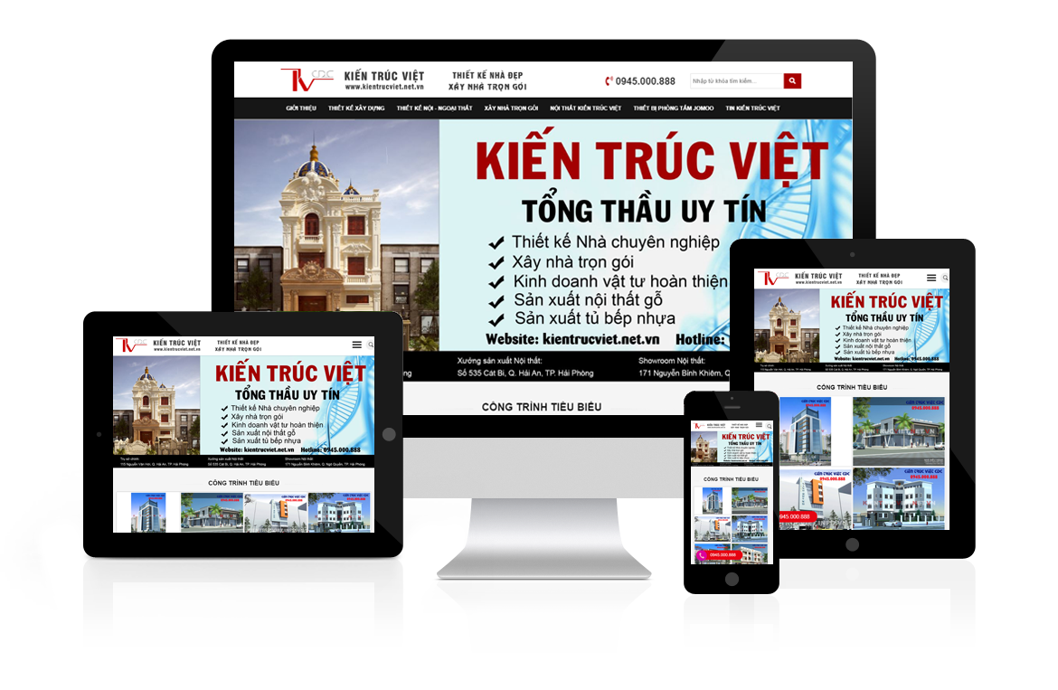 Thiết kế web Kiến Trúc Việt