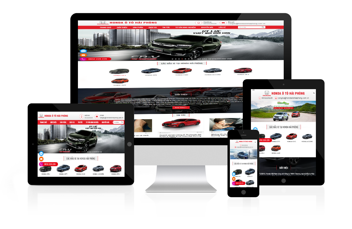 Thiết kế website Honda Ô Tô Hải Phòng