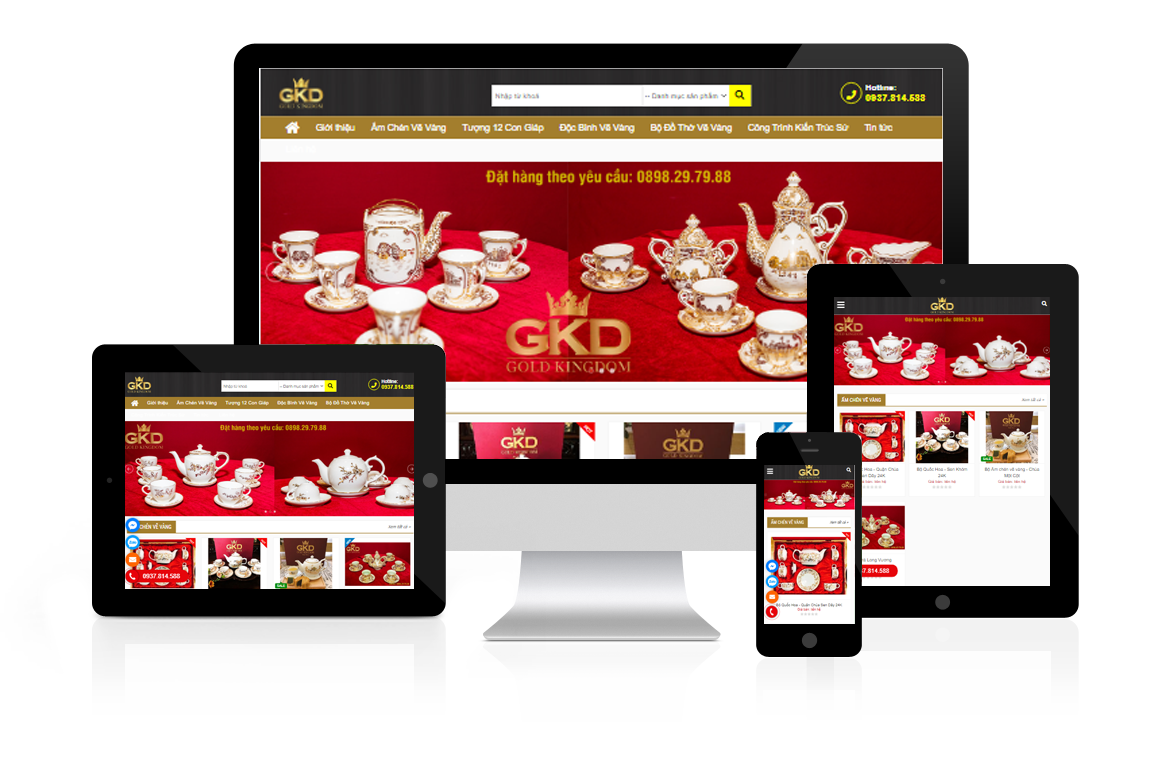 Thiết kế web Quà VIP Gold Kingdom