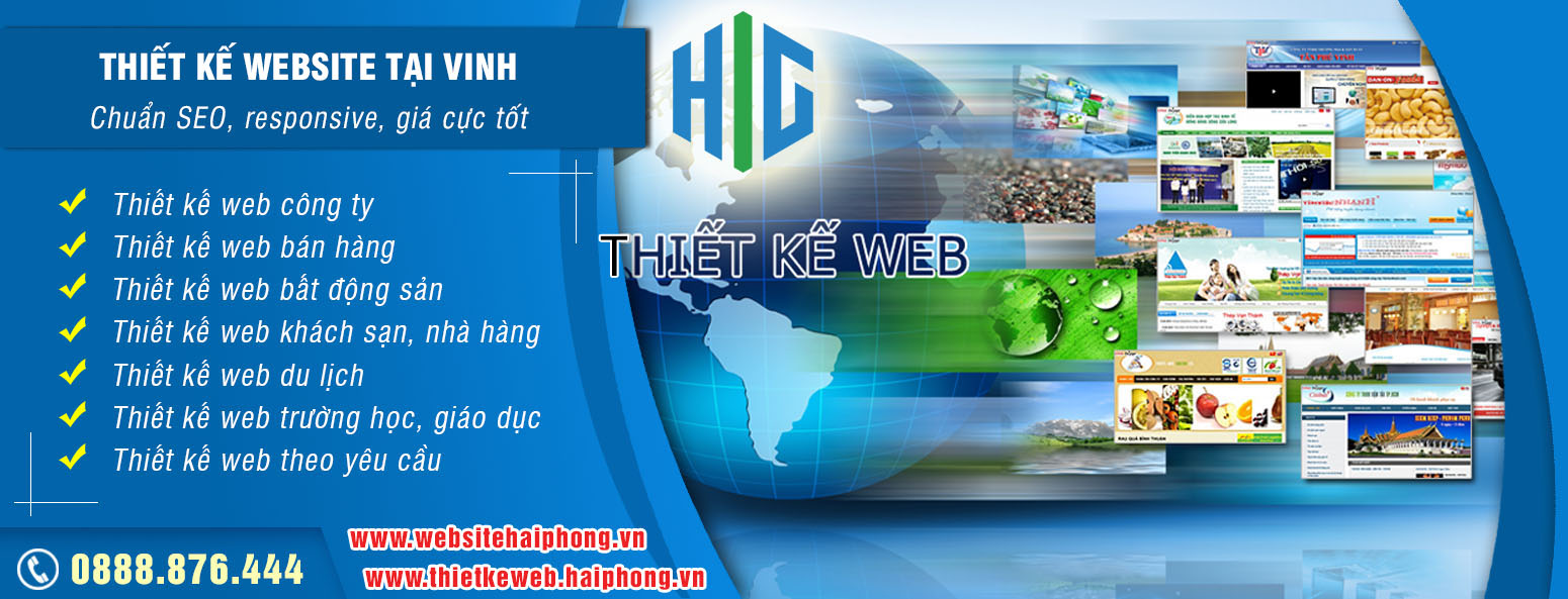 Thiết kế website tại Vinh tỉnh Nghệ An chuẩn seo
