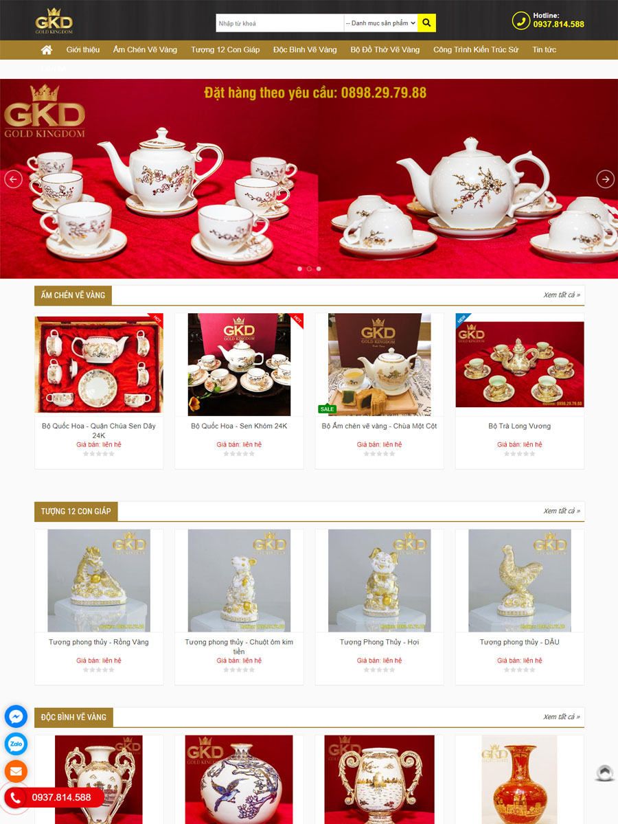 Thiết kế web Quà VIP Gold Kingdom