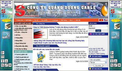 Thiết kế web Công ty TNHH Cable Quảng Dương