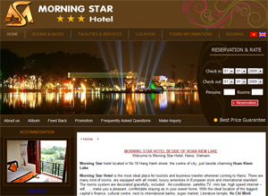 Thiết kế web khách sạn, nhà hàng